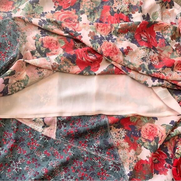 Free People La Fleur Floral Maxi Crepe Dress Size 4 - Picture 5 of 9